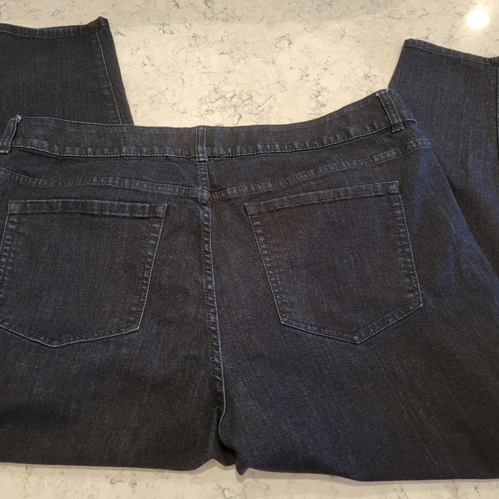 Venezia Lane Bryant Tummy Fit High-Rise Skinny Jean Dark Wash Size 24 S Like New - Picture 11 of 13